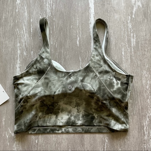 Lululemon Align Cropped Tank Top - Diamond Dye Olive - Picture 6 of 7